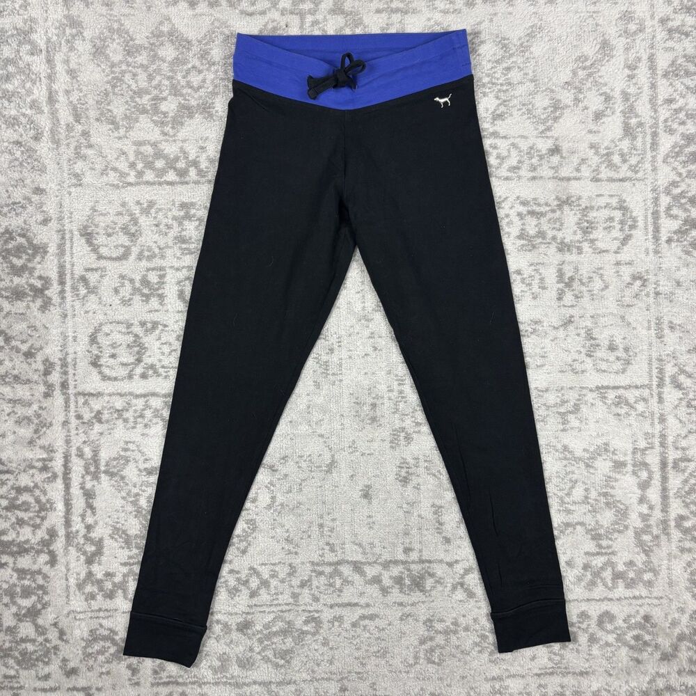 Victoria’s Secret PINK Lace-Up Sweatpants Y2K Low Rise Logo Joggers Size Small